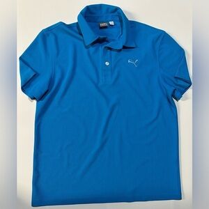 EUC Boys Puma Golf Polo, Turquoise Size L